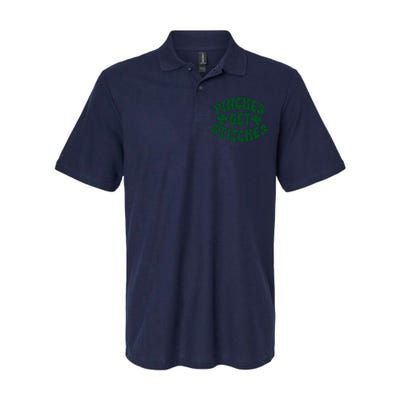 Pinches Get Stitches Funny St Patrick's Day Softstyle Adult Sport Polo