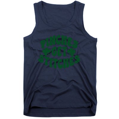 Pinches Get Stitches Funny St Patrick's Day Tank Top