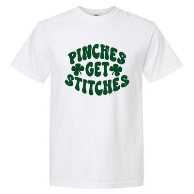 Pinches Get Stitches Funny St Patrick's Day Garment-Dyed Heavyweight T-Shirt