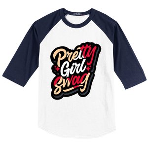 Pretty Girl Swag Cool Swag Team Matching Gift Idea Matching Sneaker Baseball Sleeve Shirt