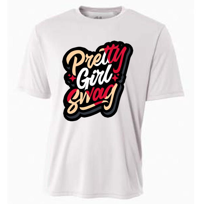 Pretty Girl Swag Cool Swag Team Matching Gift Idea Matching Sneaker Cooling Performance Crew T-Shirt