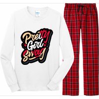 Pretty Girl Swag Cool Swag Team Matching Gift Idea Matching Sneaker Long Sleeve Pajama Set