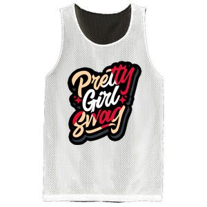 Pretty Girl Swag Cool Swag Team Matching Gift Idea Matching Sneaker Mesh Reversible Basketball Jersey Tank