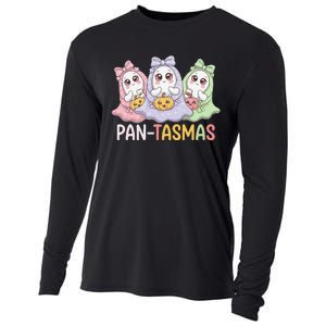 Pantasmas Ghost Spooky Conchas Funny Mexican Pun Cooling Performance Long Sleeve Crew