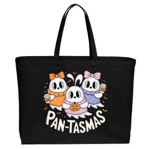 Pantasmas Ghost Spooky Conchas Funny Mexican Pun Cotton Canvas Jumbo Tote