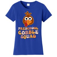 Preschool Gobble Squad Turkey Happy Thanksgiving Gift Women's T-Shirt