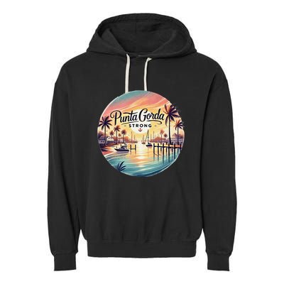 Punta Gorda Strong Milton Relief Garment-Dyed Fleece Hoodie