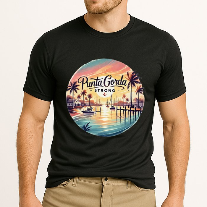 Punta Gorda Strong Milton Relief Cooling Performance Crew T-Shirt