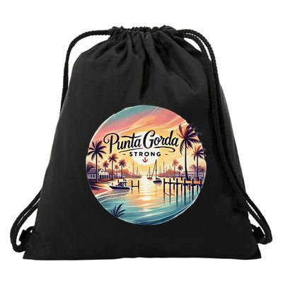 Punta Gorda Strong Milton Relief Drawstring Bag
