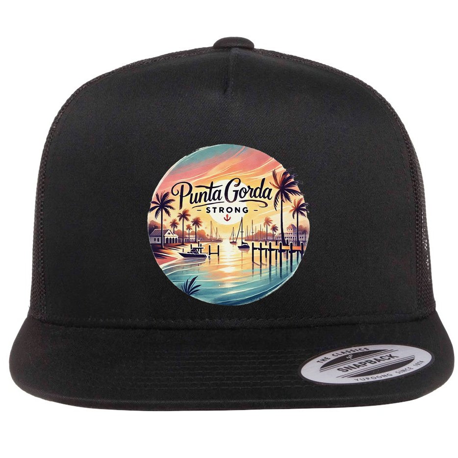 Punta Gorda Strong Milton Relief Flat Bill Trucker Hat