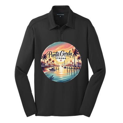 Punta Gorda Strong Milton Relief Silk Touch Performance Long Sleeve Polo