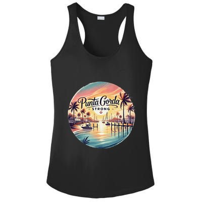 Punta Gorda Strong Milton Relief Ladies PosiCharge Competitor Racerback Tank