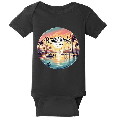 Punta Gorda Strong Milton Relief Baby Bodysuit