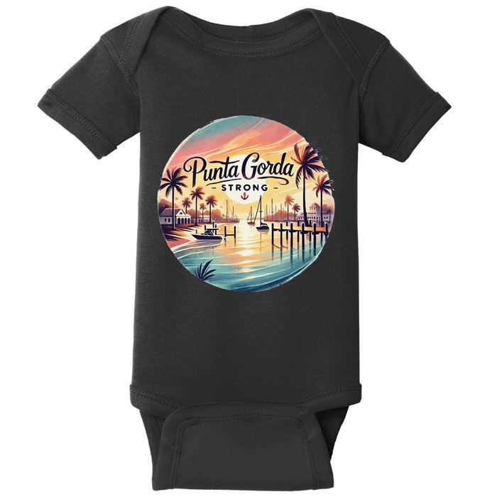 Punta Gorda Strong Milton Relief Baby Bodysuit