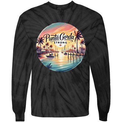 Punta Gorda Strong Milton Relief Tie-Dye Long Sleeve Shirt