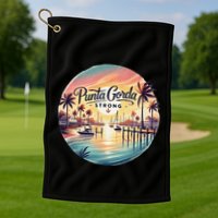 Punta Gorda Strong Milton Relief Golf Towel