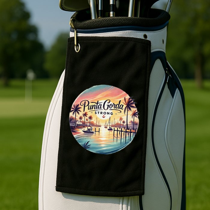 Punta Gorda Strong Milton Relief Golf Towel