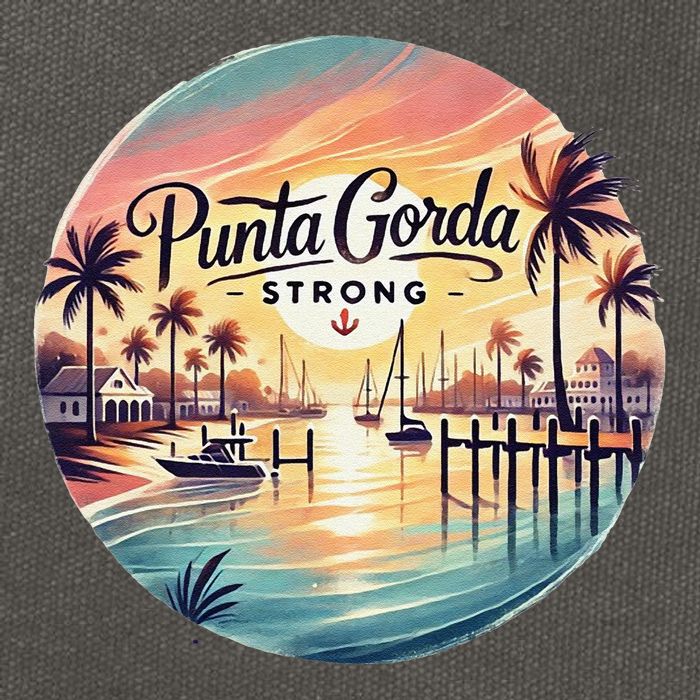 Punta Gorda Strong Milton Relief Cotton Canvas Backpack