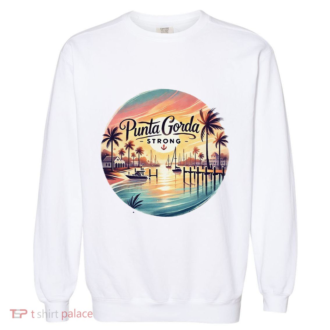 Punta Gorda Strong Milton Relief Garment-Dyed Sweatshirt