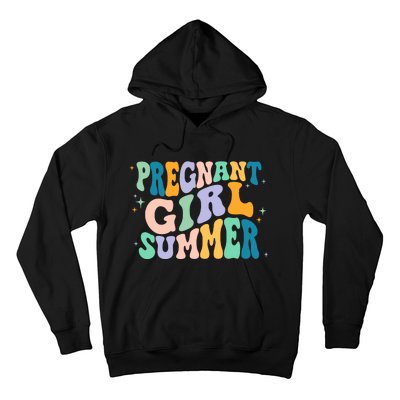 Pregnant Girl Summer Retro Pregnant Girl Hoodie