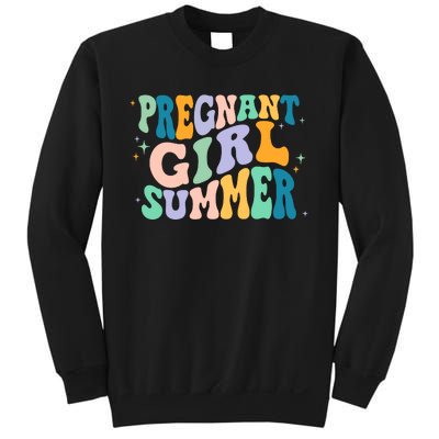 Pregnant Girl Summer Retro Pregnant Girl Sweatshirt