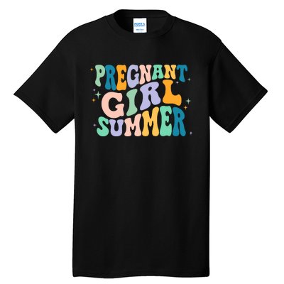 Pregnant Girl Summer Retro Pregnant Girl Tall T-Shirt