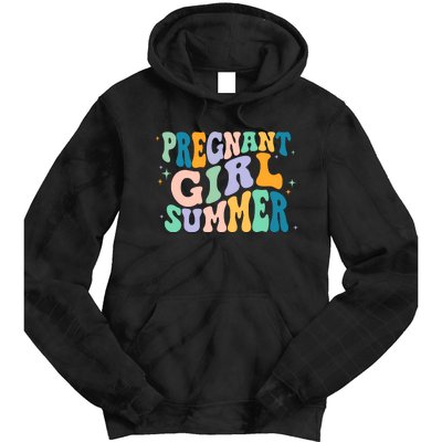 Pregnant Girl Summer Retro Pregnant Girl Tie Dye Hoodie