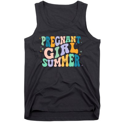 Pregnant Girl Summer Retro Pregnant Girl Tank Top