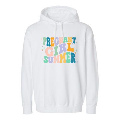 Pregnant Girl Summer Retro Pregnant Girl Garment-Dyed Fleece Hoodie