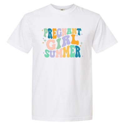 Pregnant Girl Summer Retro Pregnant Girl Garment-Dyed Heavyweight T-Shirt