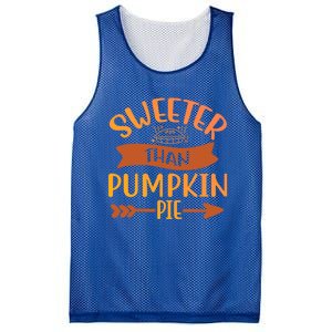 Pumpkin Gift Sweeter Than Pumpkin Pie Great Gift Mesh Reversible Basketball Jersey Tank