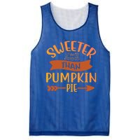 Pumpkin Gift Sweeter Than Pumpkin Pie Great Gift Mesh Reversible Basketball Jersey Tank