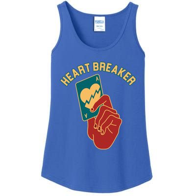 Poker Gambler Solitaire Playing Card Heartbreaker Valentines Great Gift Ladies Essential Tank