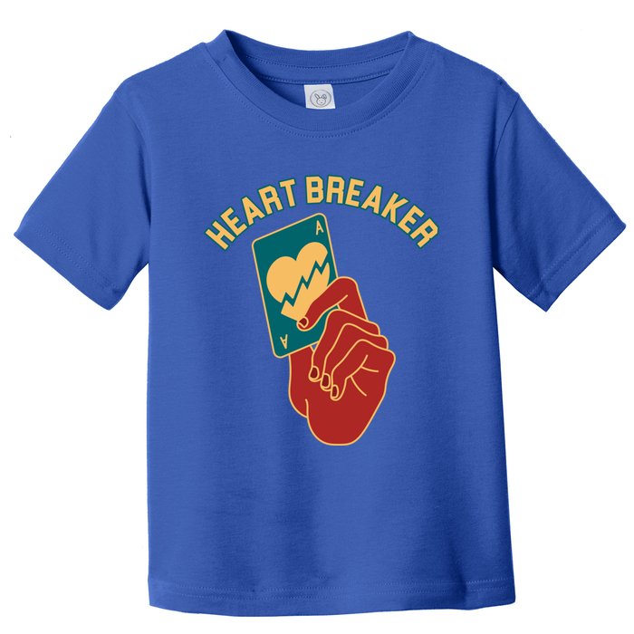 Poker Gambler Solitaire Playing Card Heartbreaker Valentines Great Gift Toddler T-Shirt