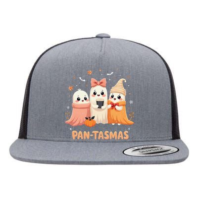 Pantasmas Ghost Spooky Conchas Funny Mexican Pun Flat Bill Trucker Hat