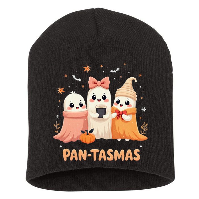 Pantasmas Ghost Spooky Conchas Funny Mexican Pun Short Acrylic Beanie