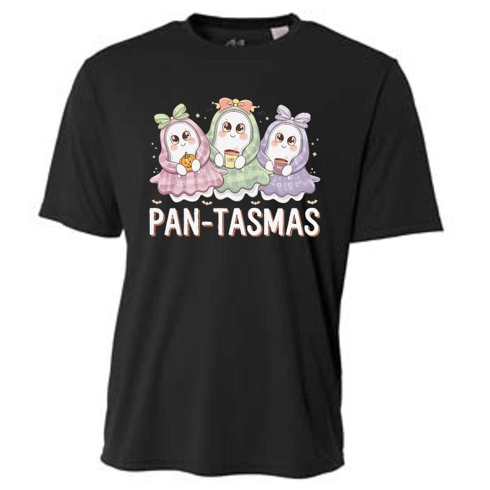 Pantasmas Ghost Spooky Conchas Funny Mexican Pun Cooling Performance Crew T-Shirt