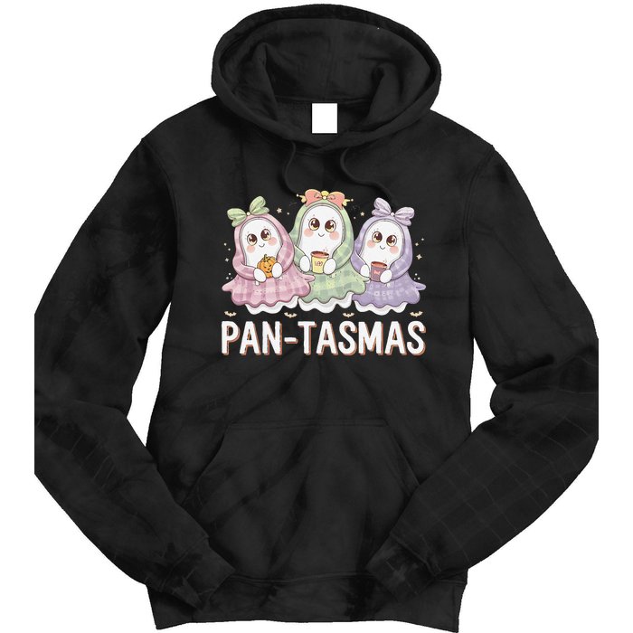 Pantasmas Ghost Spooky Conchas Funny Mexican Pun Tie Dye Hoodie