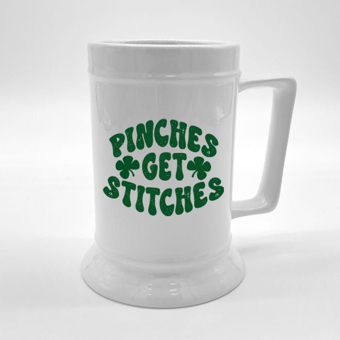 Pinches Get Stitches Funny St Patrick's Day Beer Stein