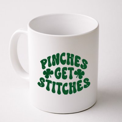 Pinches Get Stitches Funny St Patrick's Day Coffee Mug