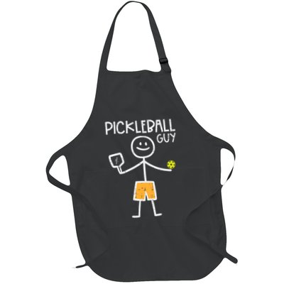 Pickleball Guy Stickman Pickle Ball Apron