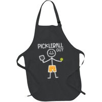 Pickleball Guy Stickman Pickle Ball Apron