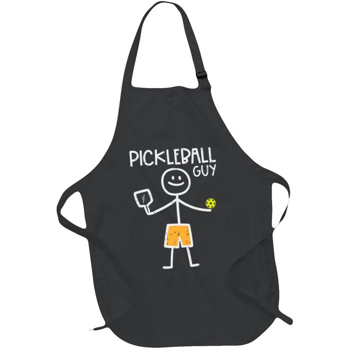 Pickleball Guy Stickman Pickle Ball Apron