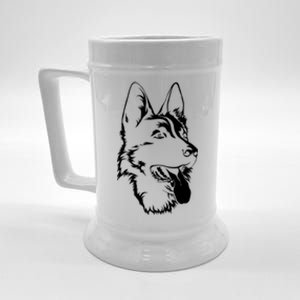 Portrait Ger Shepherd For Dog Owners Gift Beer Stein