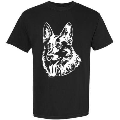 Portrait Ger Shepherd For Dog Owners Gift Garment-Dyed Heavyweight T-Shirt