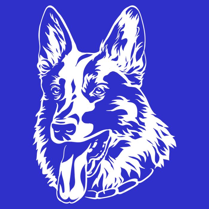 Portrait Ger Shepherd For Dog Owners Gift 16 in Basic Backpack