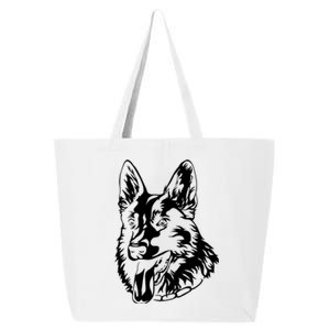 Portrait Ger Shepherd For Dog Owners Gift 25L Jumbo Tote