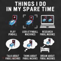 Pinball Gamer Things I Do In My Spare Time Pinball Player Adult Drive Performance Visor