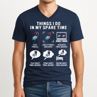 Pinball Gamer Things I Do In My Spare Time Pinball Player V-Neck T-Shirt