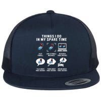 Pinball Gamer Things I Do In My Spare Time Pinball Player Flat Bill Trucker Hat